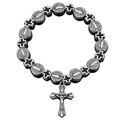 Pulsera Religiosa de Jesús y San Benito