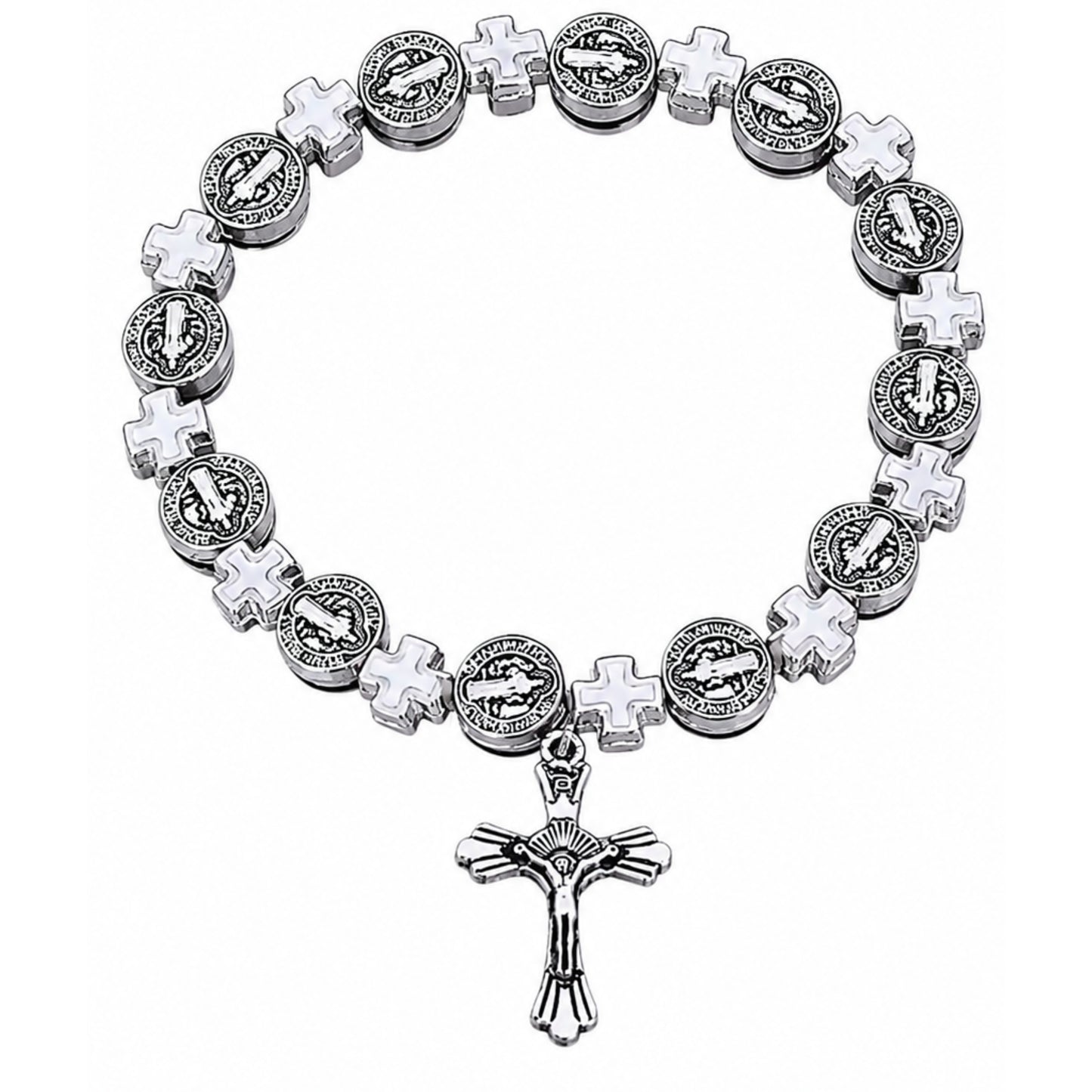 Pulsera Religiosa de Jesús y San Benito