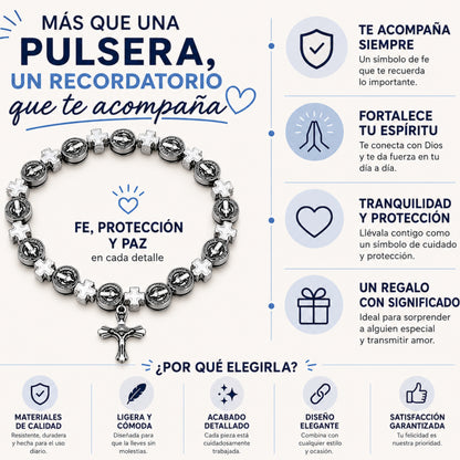 Pulsera Religiosa de Jesús y San Benito